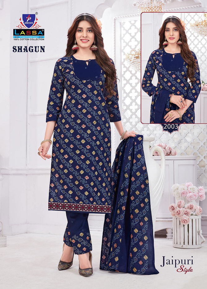 Shagun Jaipuri Style Vol 2 By Lassa Printed Cotton Dress Material Wholesale Shop in Surat